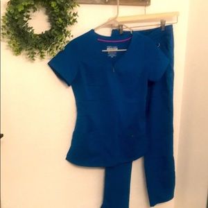 Healing Hands Purple Label Royal Blue Scrubs XXS